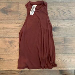 Free people tank in rustic orange/brown